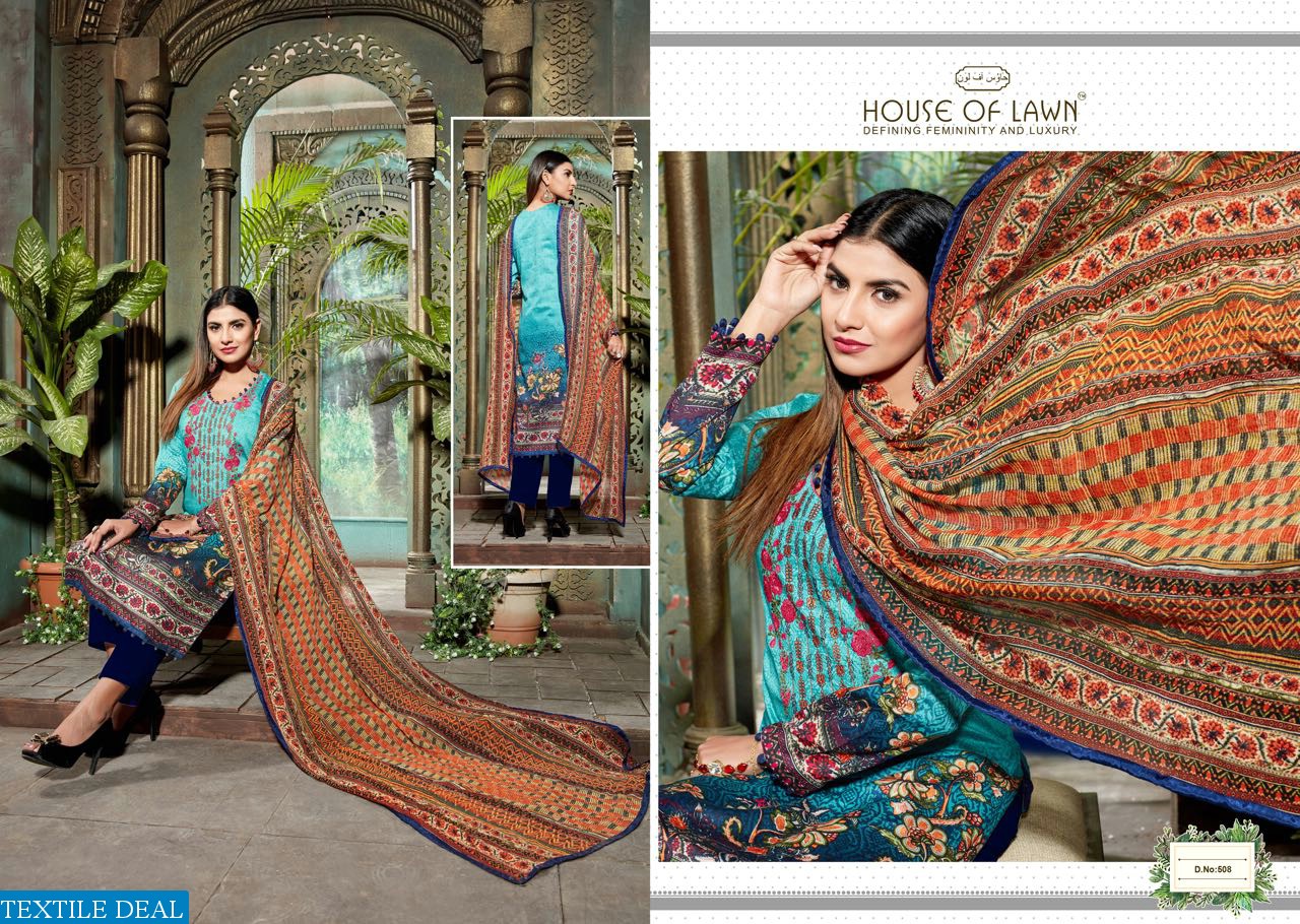 house of lawn muslin vol-5 Wholesale Ethnic dress material